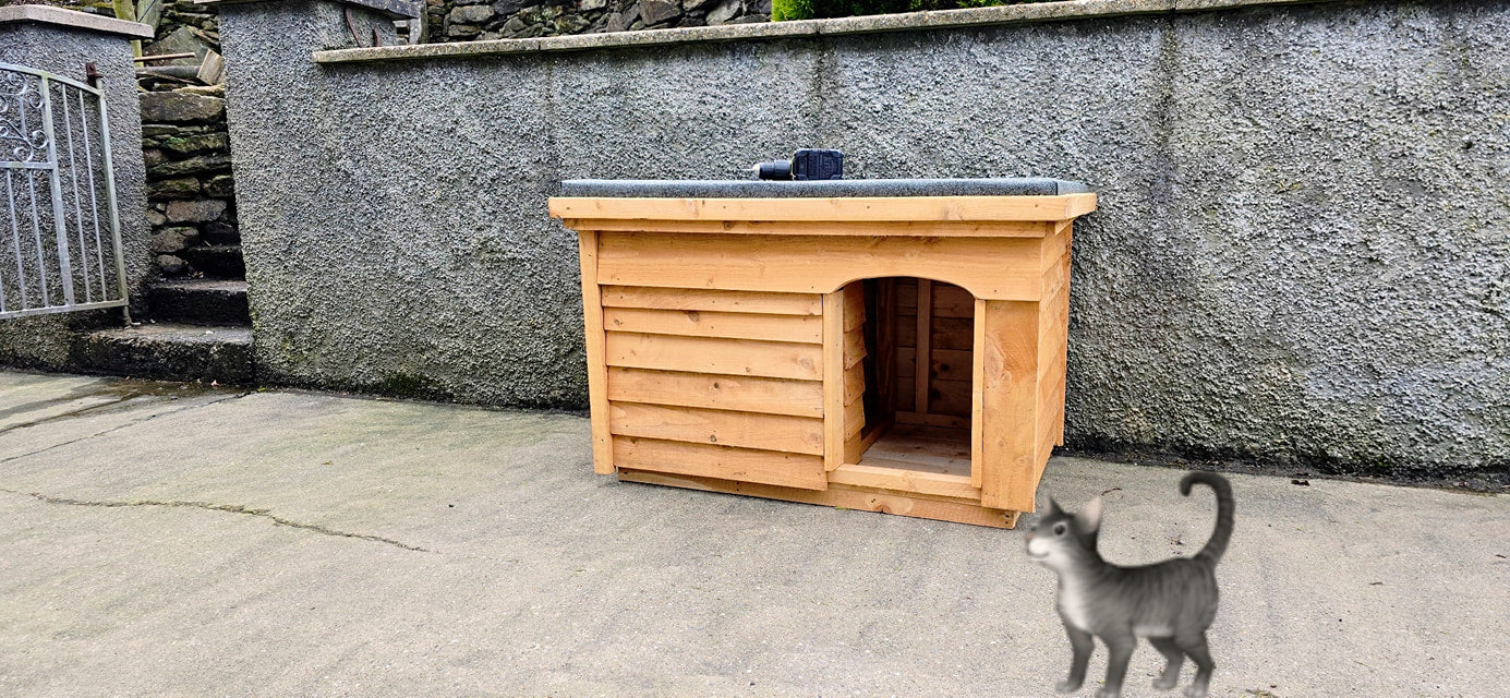 Small Dog Kennel with Inner Porch Doorway